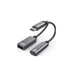 ProXtend USB-C to USB-C PD and USB-A Cable | Fast Charging & Data Transfer | USBC-CFAFPDBR-00013